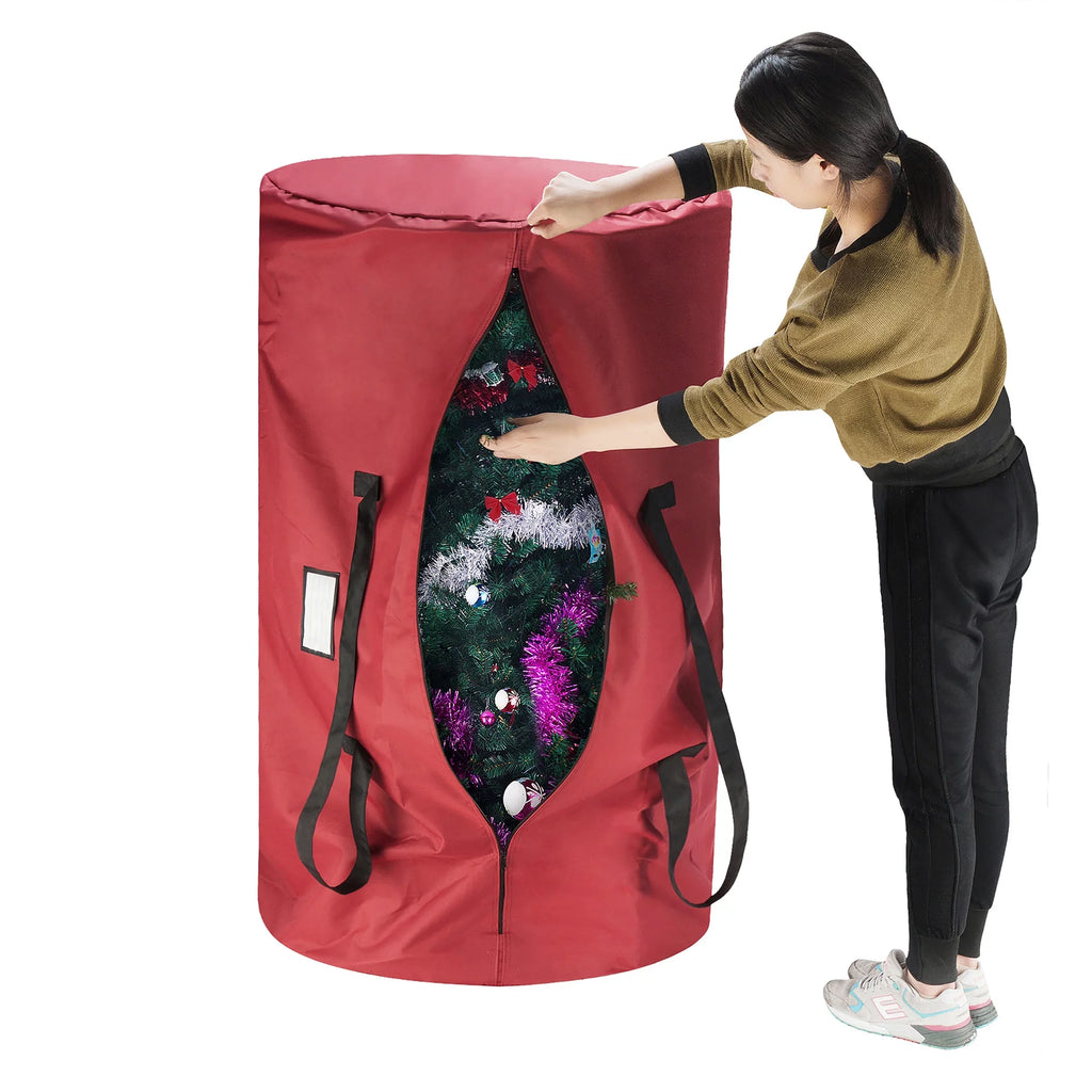 Totes - ft. Tree Canvas - Tree 5700 Tiny 12 Storage 83-DT5563 Christmas Extra Red - Large Bag Tim