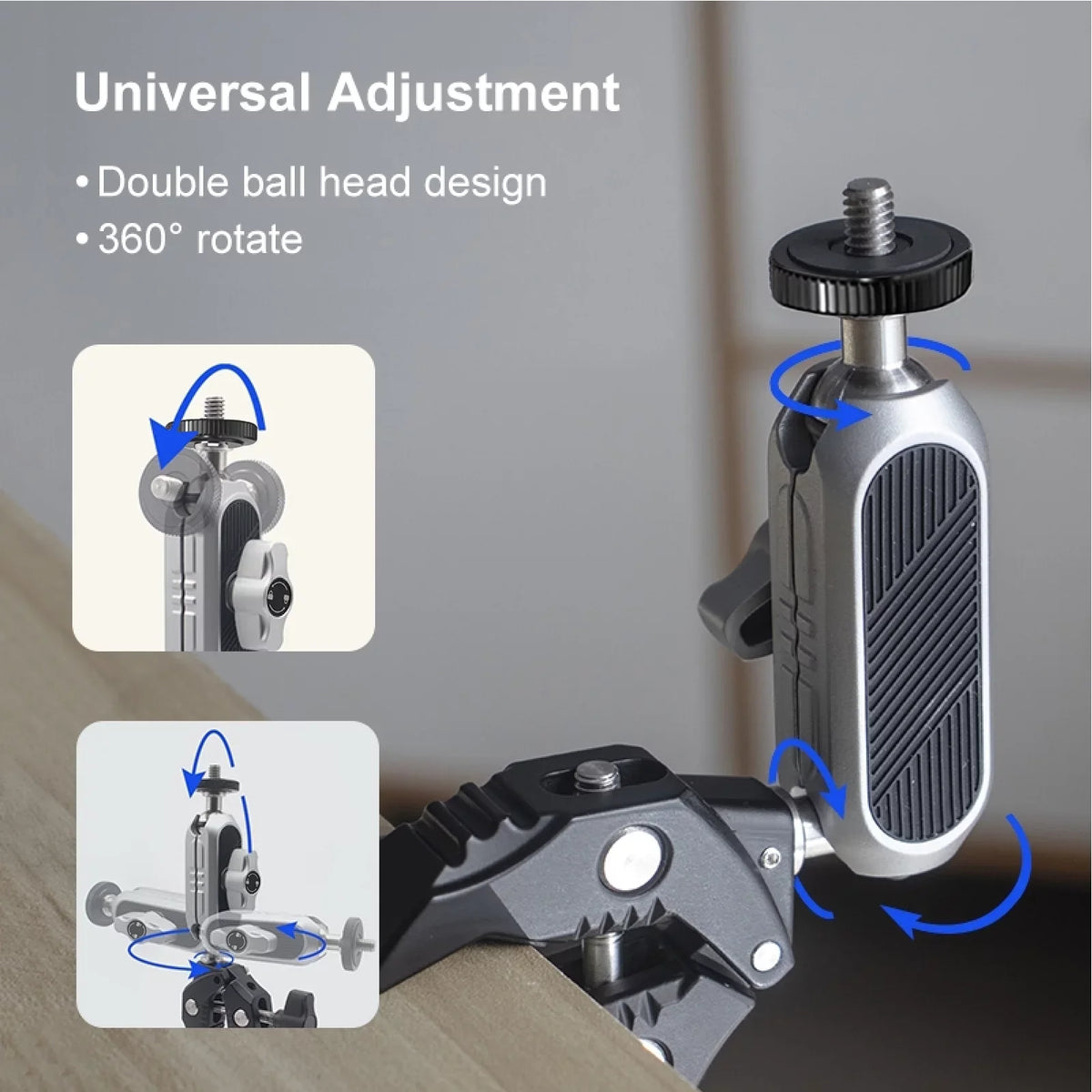 Camera Adapter ammoon Clamp AKASO Mounts Compatible Handlebar DJI Mount Mount