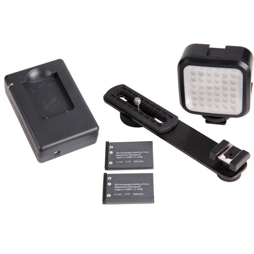 Camera Kit PowerShot - Canon 32GB + LED Mark II BAT X 20.1MP G9 Digital EXT +