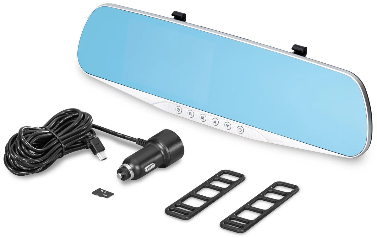 Mirror, YADA onto Mirror and Rear-View Silver 2-in-1, Roadcam FHD 4.5" Existing LCD Mirror Cam Dash View Mounts Screen, Rear 1080P