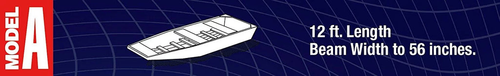 56"W Boat Jon Trailerable 12' Resistant 9921-0152-21( Water ) Goodsmann Gray L, A, Covers Silvery