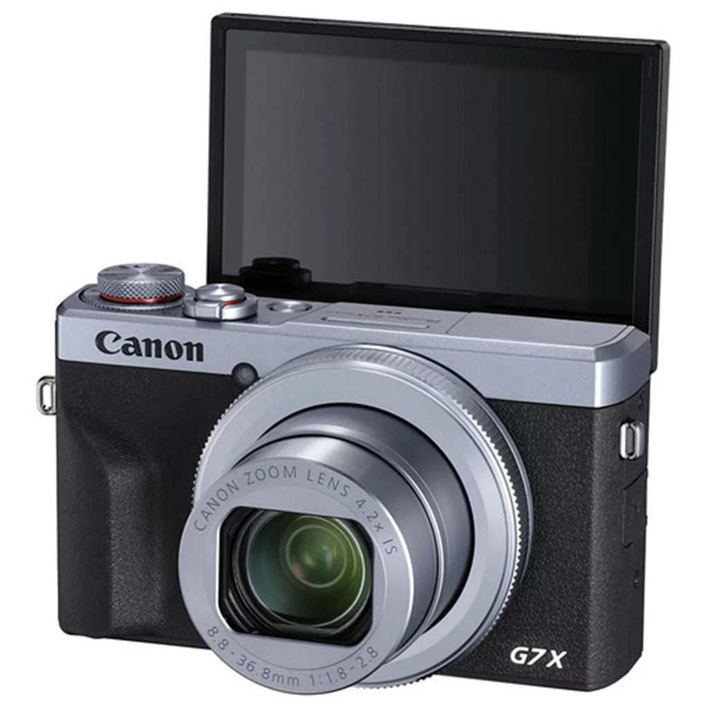 G7 with Canon Case SanDisk Card PowerShot + Professional Bundle + Mark Digital Memory Camera (Silver) 2 Pieces Tripod ZeeTech III + X 64GB