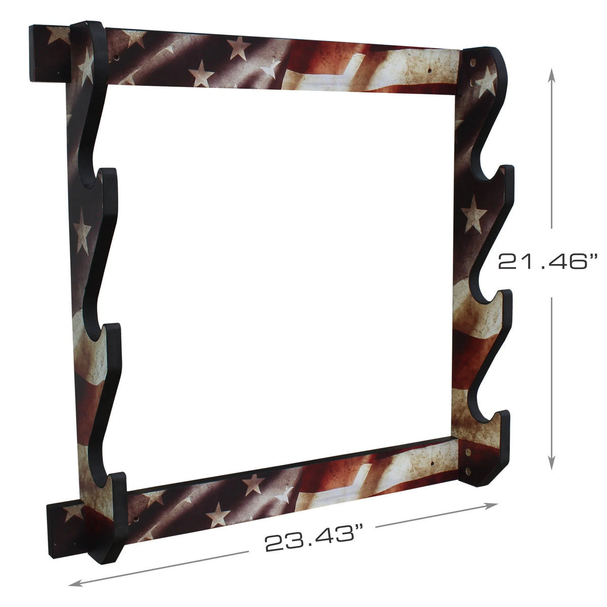 Indoor Convenient Rifle/Shotgun - Display 3 Finish Rack Storage Creations Easy Assembly Rush Creek Americana Wall