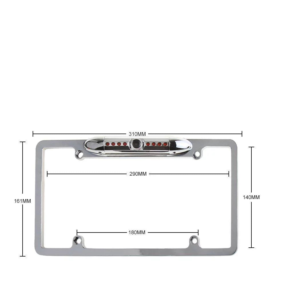 Frame Color View Night Camera Pioneer JVC Alpine Chrome Vision Kenwood Rear Silver