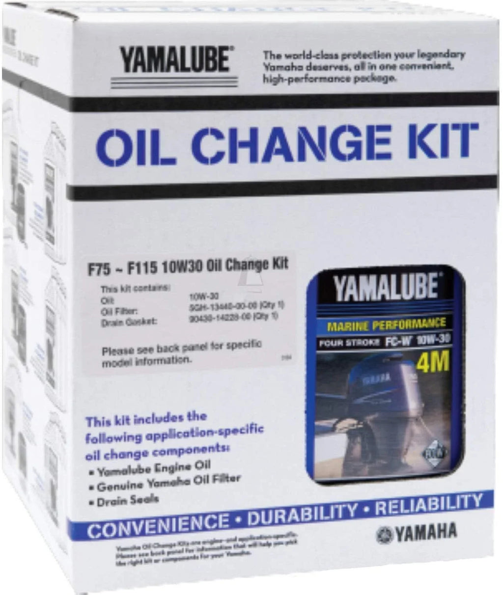 LUB-MRNMD-KT-11 Yamaha F75 Oil Outboard (Pack Change - 10W-30 Of LUBMRNMDKT11 Kit, 4) Motor; F115