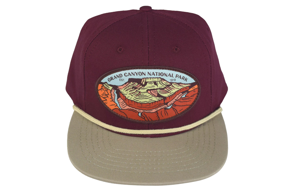 Provisions Canyon Hat Park Snapback Grand National Sendero Wine/Khaki Cap