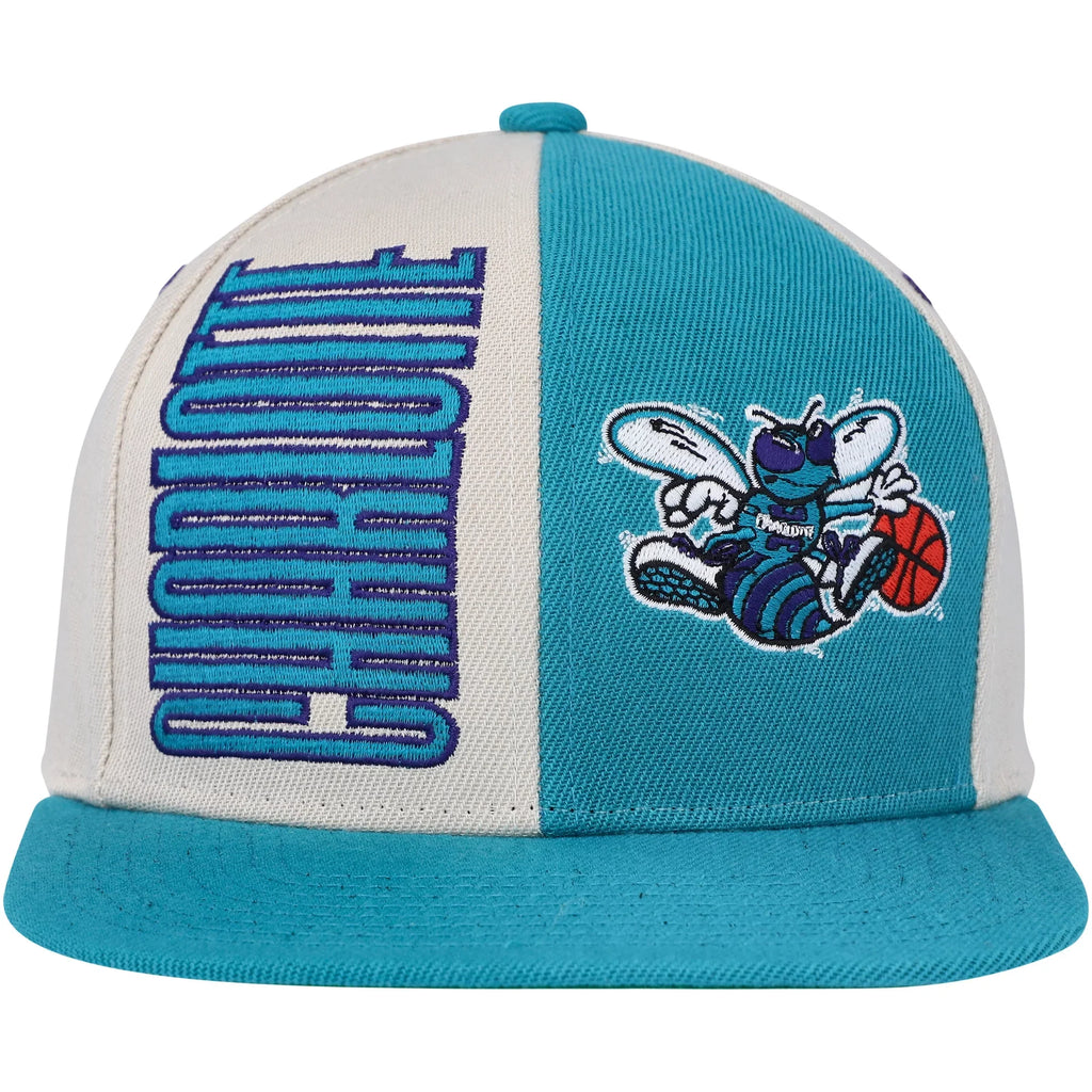 Hat Snapback Hardwood & - Ness Cream Charlotte OSFA Mitchell Men's Classics Hornets Pop