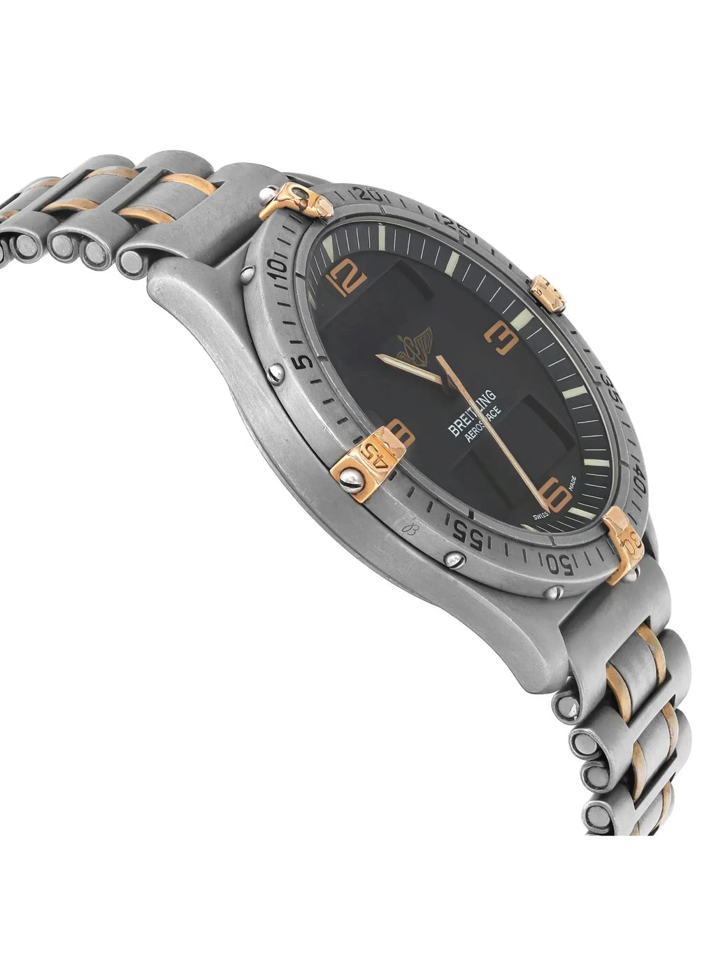 F56062 Breitling Pre-owned (Good) Titanium Mens 40mm Aerospace Watch