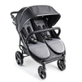 Gaggle Black/Gray Expandable Stroller Roadster Canopy, with Double