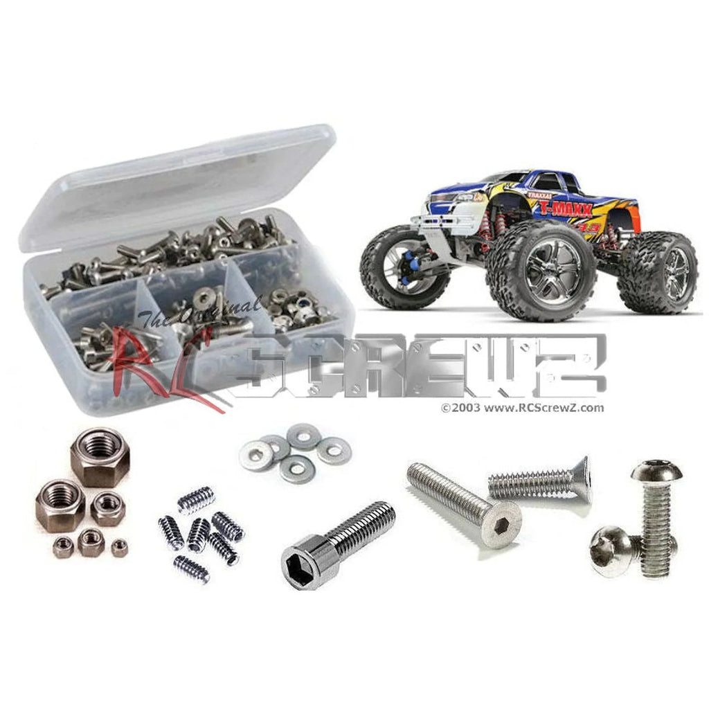 Set #4907 Kit RC Traxxas Car tra016 Screw for Steel RCScrewZ Stainless Complete T-Maxx 3.3 -