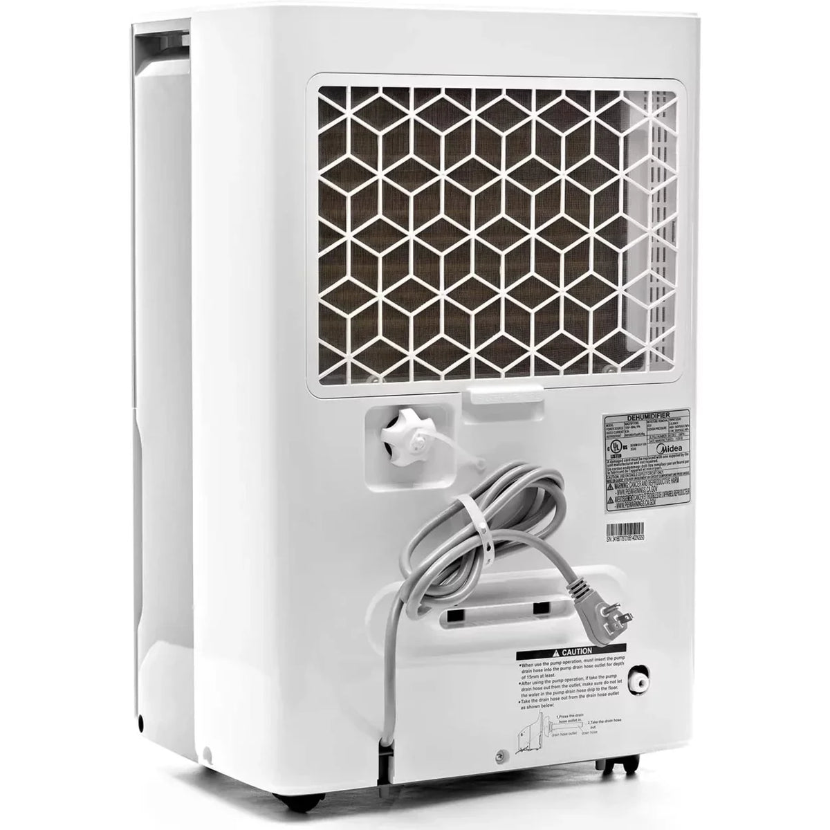 Restored with Pump 50 for Midea Pint Dehumidifier Smart (Refurbished) Rooms Wet EnergyStar