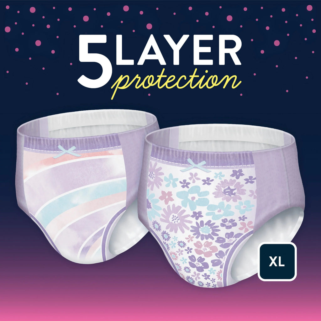 Ct Nighttime Bedwetting for 28 Options) Goodnites More XL, Girls, Underwear for (Select