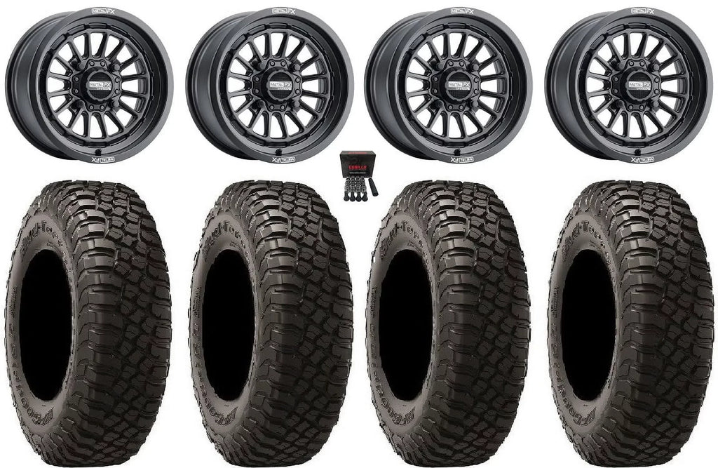 XP Ranger Black KM3 BFG Polaris / 900/1000 RZR XP PRO MetalFX Tires Delta 35" XP Wheels 1000 15" /
