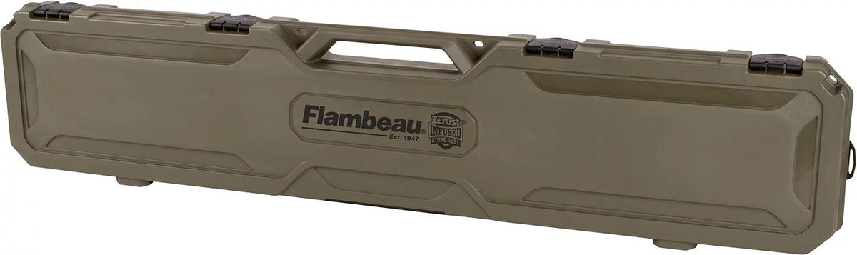 Zerust Plastic, Outdoors, Green, Long Gun Flambeau 6464FZ Case, inches Infused 50.5