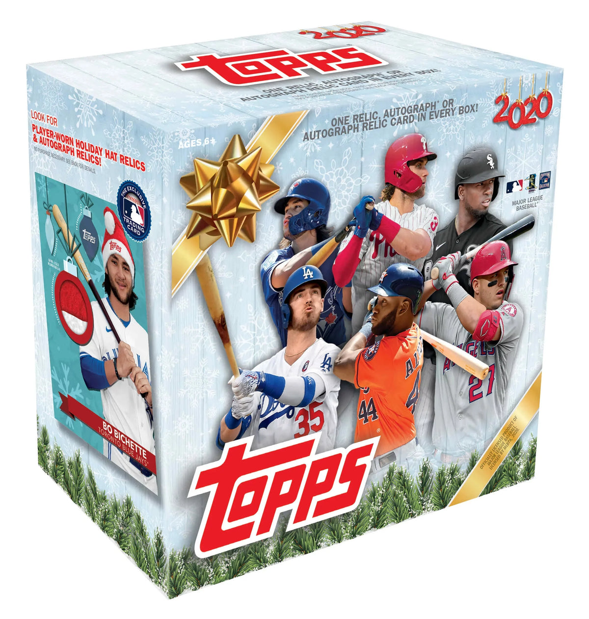 | autograph, Metallic 2020 1 or 5 Topps card autograph/relic Cards relic, Holiday cards Box- Holiday Baseball MLB Trading Mega parallel