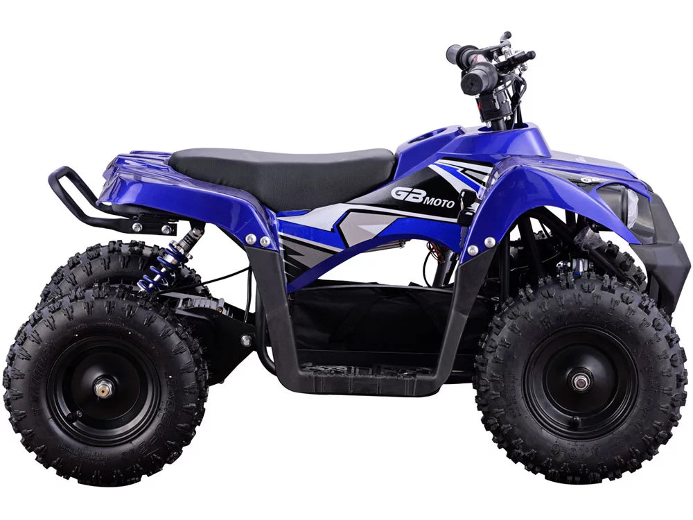 Wheeler 36V 500W Blue Kids MotoTec Battery Powered Monster ATV Four
