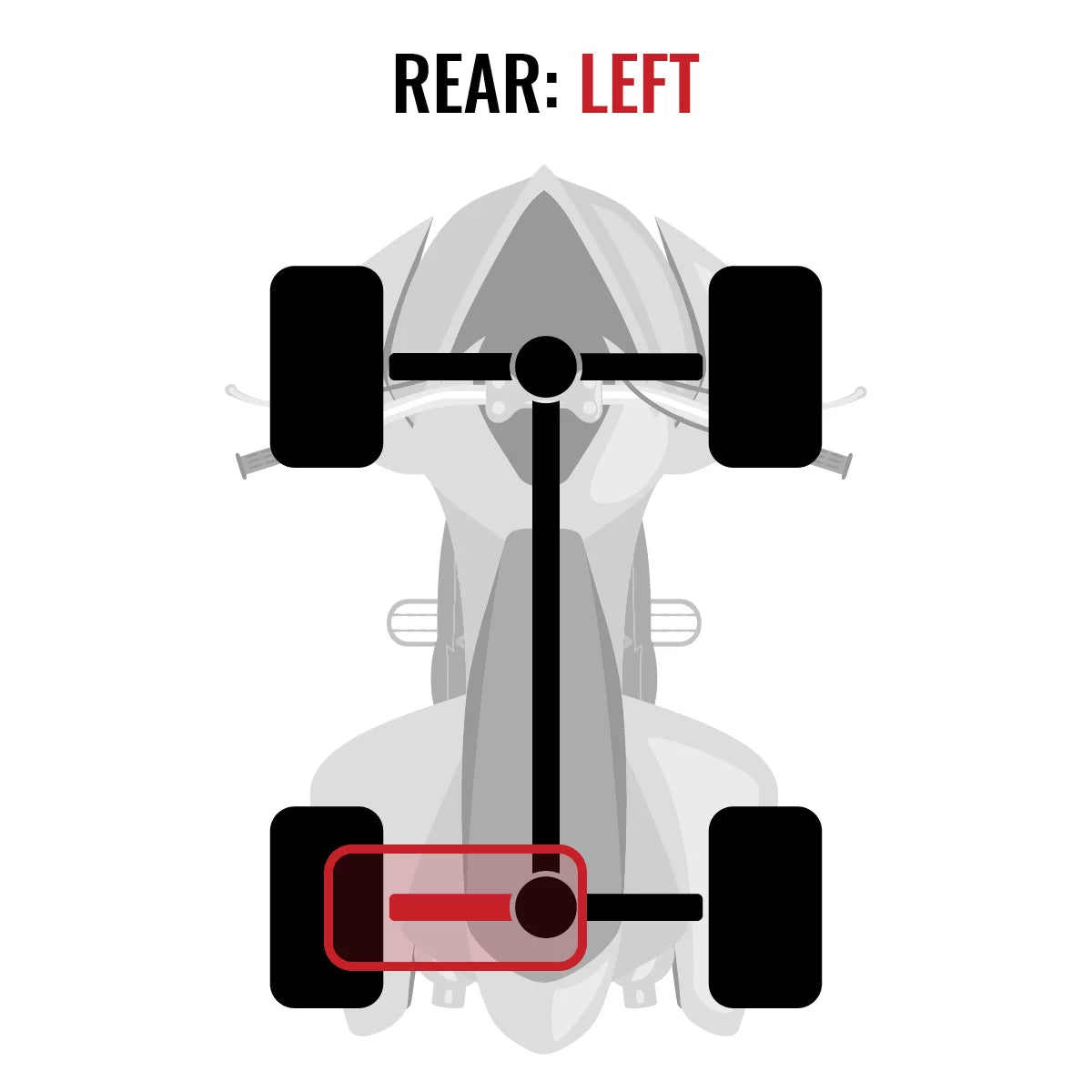 LTD with Outlander EFI MAX Can-Am Rear Sixity XT 4X4 - Left compatible Axle 1000 2015