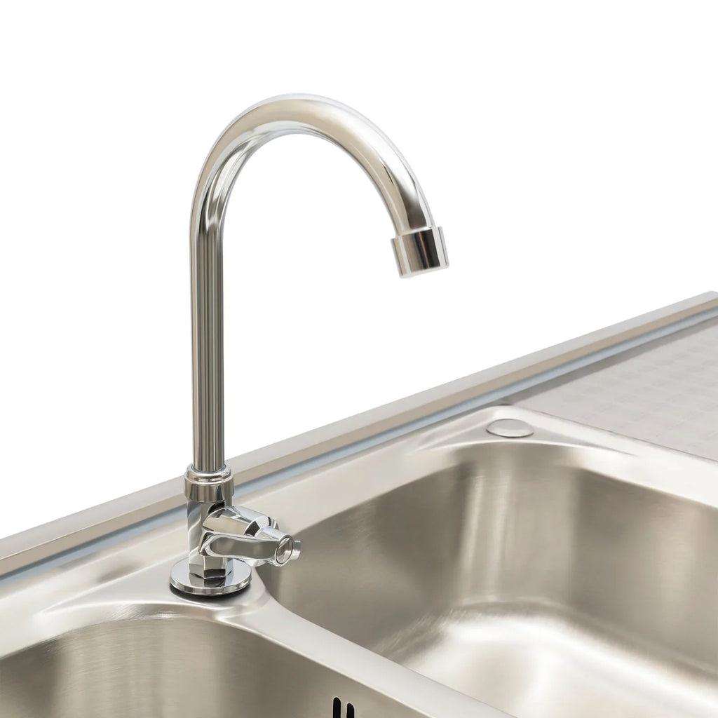 Sink Double Sink Prep Utility Basin Restaurant Aiqidi & Freestanding Bowl Kitchen with Steel Commercial Faucet+Drainpipe Stainless