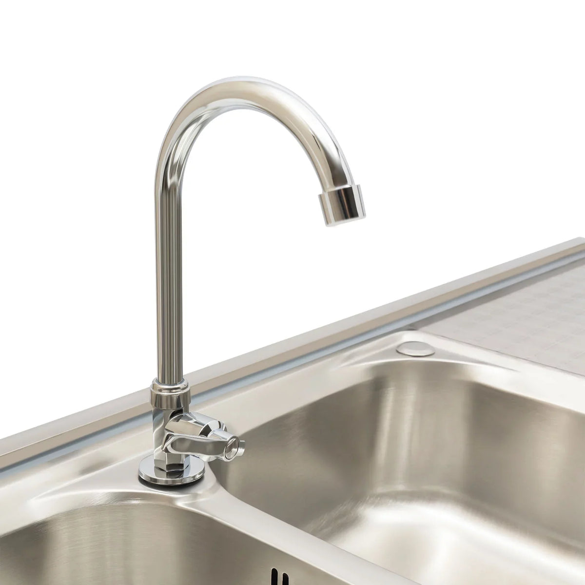 Sink Double Sink Prep Utility Basin Restaurant Aiqidi & Freestanding Bowl Kitchen with Steel Commercial Faucet+Drainpipe Stainless