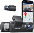 Magnetic WiFi Dual Mode, Front and Record Dam, G-Sensor, App Built-in Dash Night Super Control, Dash D32 Cars Accident Camera Cam Rear, for Mount, Yeecore 2.5K+1080P Parking Portable Vision, GPS, Dash