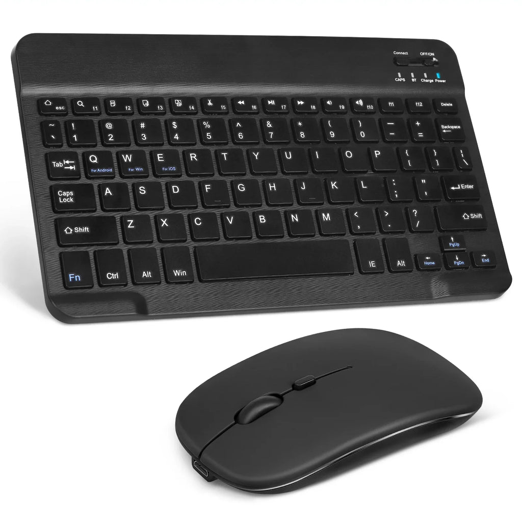 Onyx Combo All Keyboard Keyboard Bluetooth for Slim Rechargeable Pro Mouse Bluetooth and Ergonomic Ultra 30 Full-Size and ZTE Mouse - and 5G Enabled Mac/Tablet/iPad/PC/Laptop Black Axon