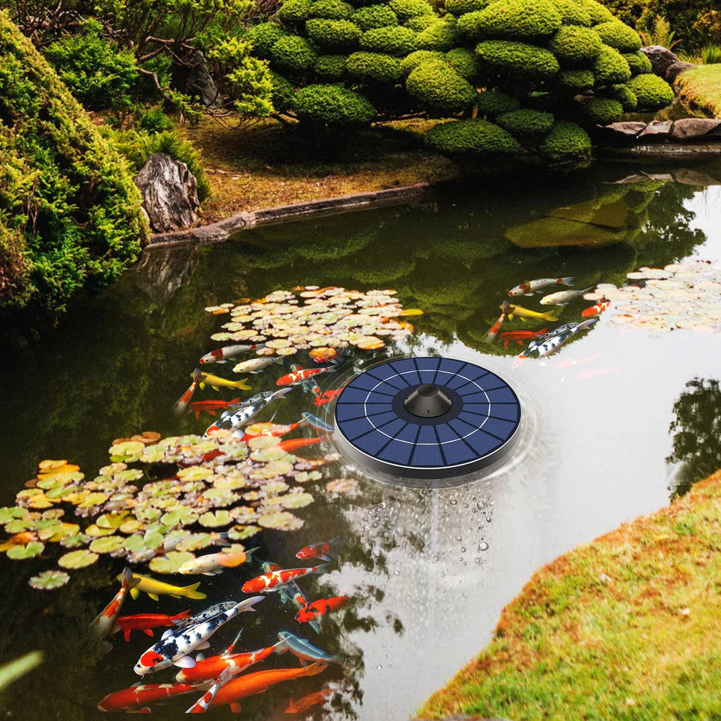 Water Stone Solar Pond Small Pump Aerator se Pond Bubble Htovila ZIEM Aerator Aerator Bubble Instrument,Stone Water Fish Water Air Tank Pond Tank mewmewcat Small Pond