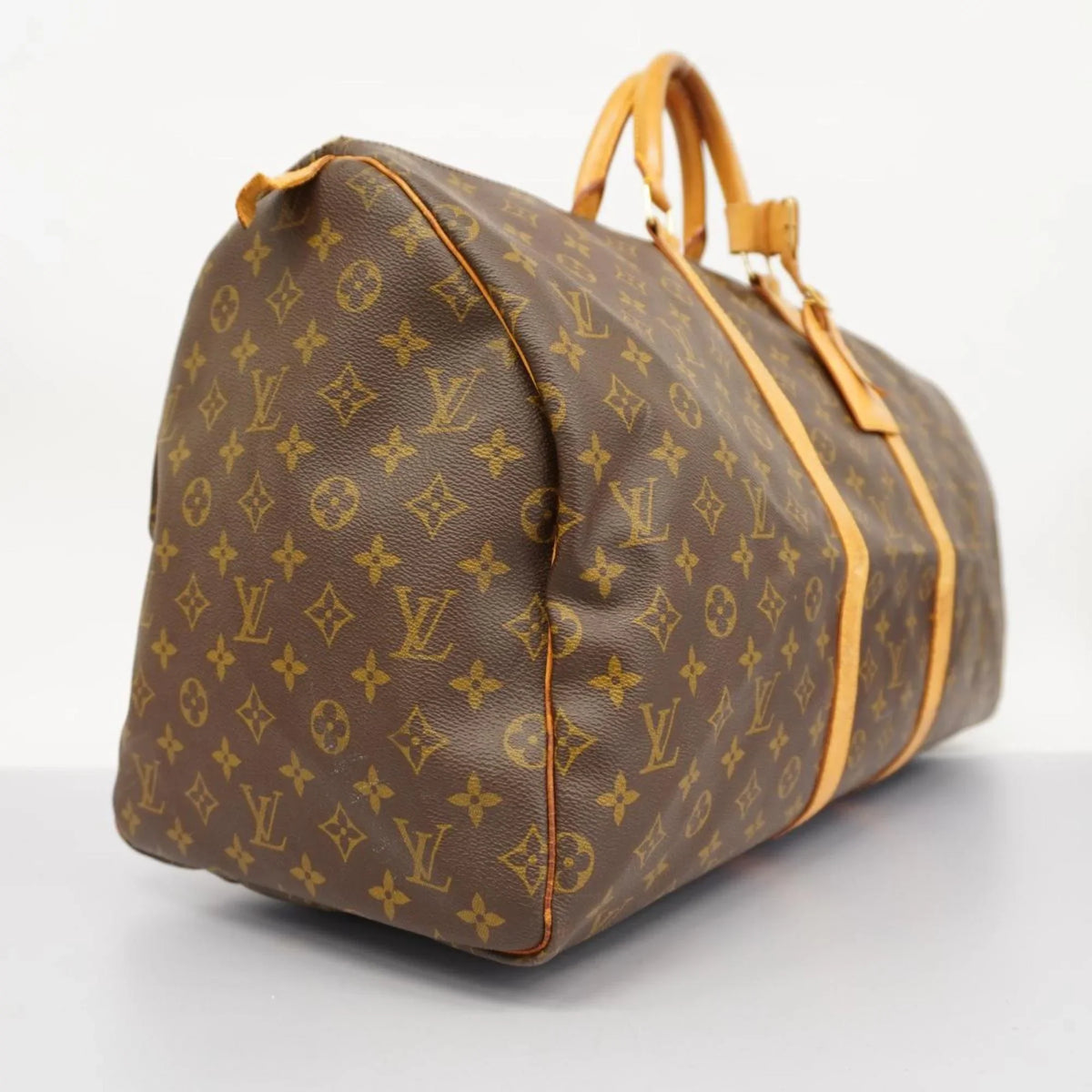 55 Keepall Bag M41424 (Good) Brown Louis Monogram Vuitton Boston Pre-Owned Women's Men's