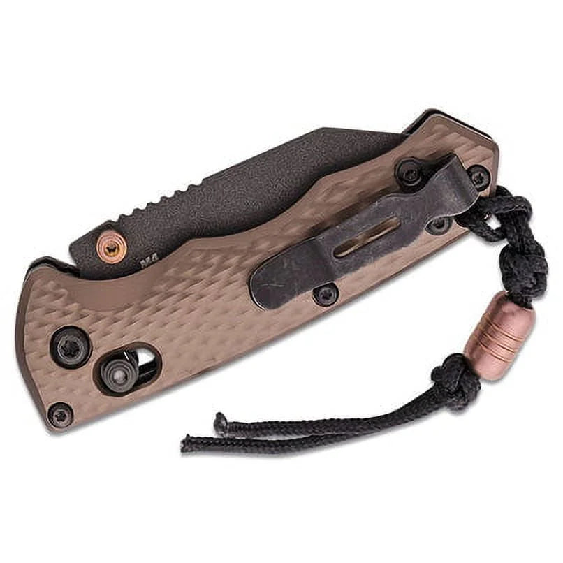 Dark Cobalt Billet BM-290BK-1 Folding CPM-M4 Flat Earth Black Blade Handles - Aluminum Knife AXIS Benchmade Wharncliffe