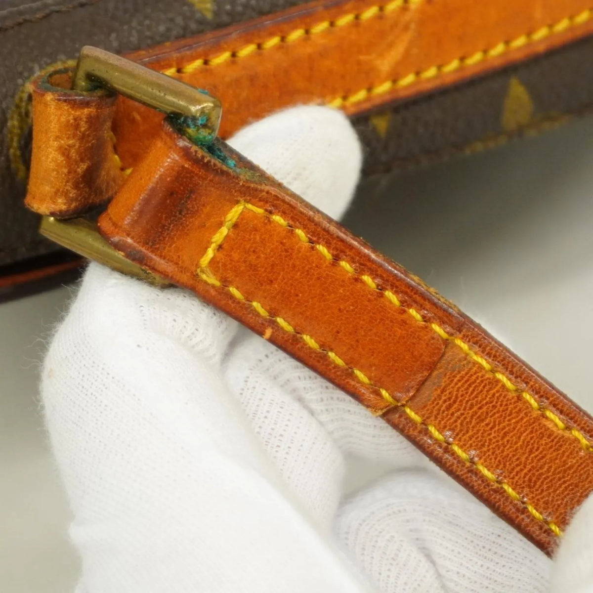 Bag M40646 Pre-Owned PM Chantilly Shoulder (Good) Brown Louis Monogram Ladies Vuitton