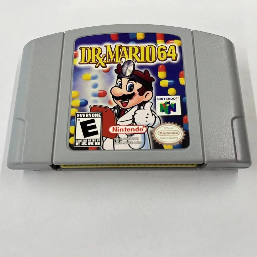 Mario Console - Video Game Nintendo Cassette version Dr. Card U.S.A. for 64 N64