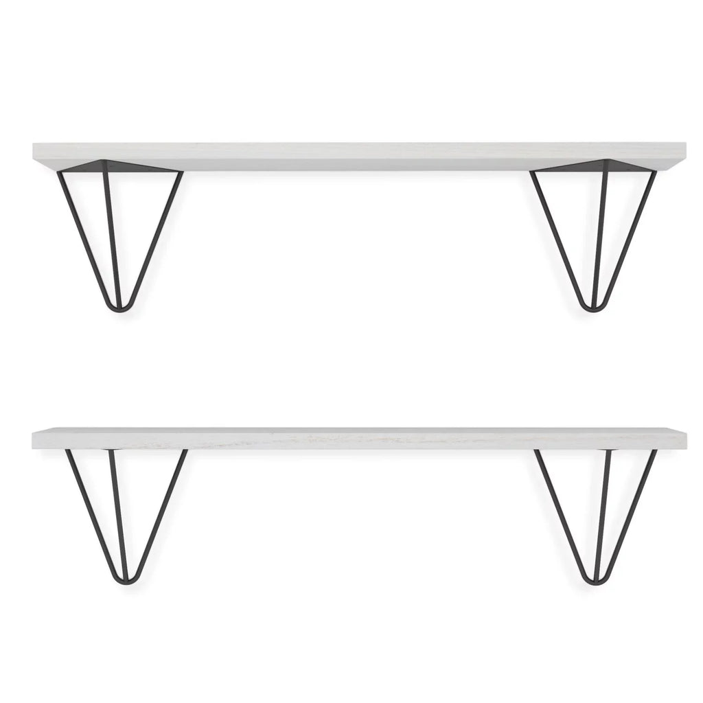 Over Floating Room Toilet Laundry Wall Shelf 24" Set Colmar Storage White, Shelves, of Bathroom Organizer The Wallniture 2