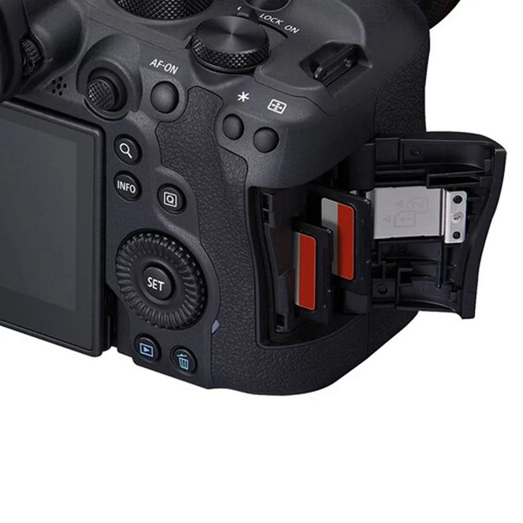 Card + RF SanDisk + R6 II EF + Case ZeeTech Camera 32GB Bundle with 24-105mm Mark Memory LED Canon + 75-300mm Lens + Flash Mirrorless EOS Accessory