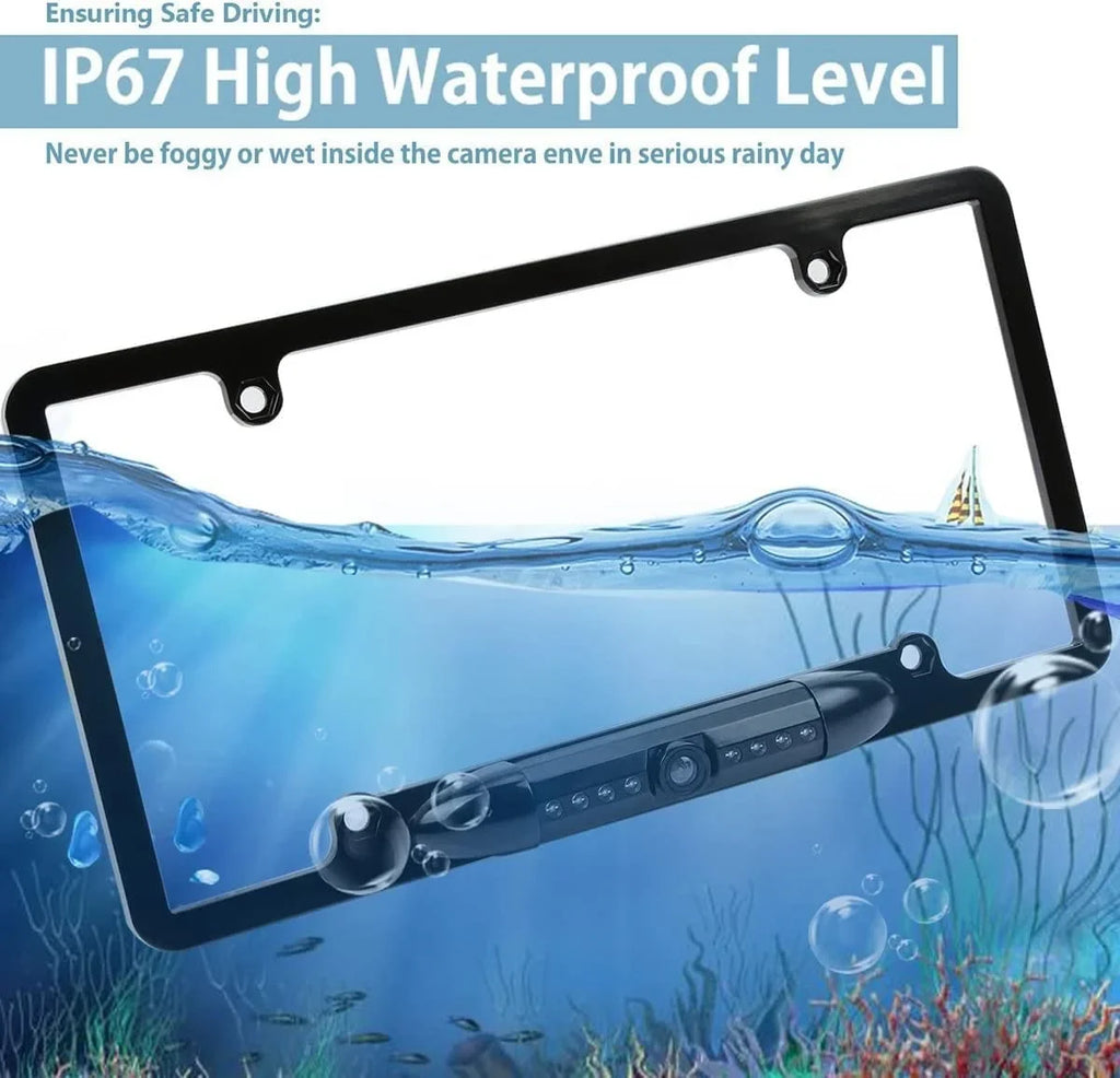 AVH-120BT Plate CAM108 HD Waterproof Pioneer DMH-100BT Vision Camera AVH-210EX Night Angle with Backup DMH-WT8600NEX View AVH-2550NEX Radio Compatible DMH1770NEX License Car DMH-160BT Rear 170°