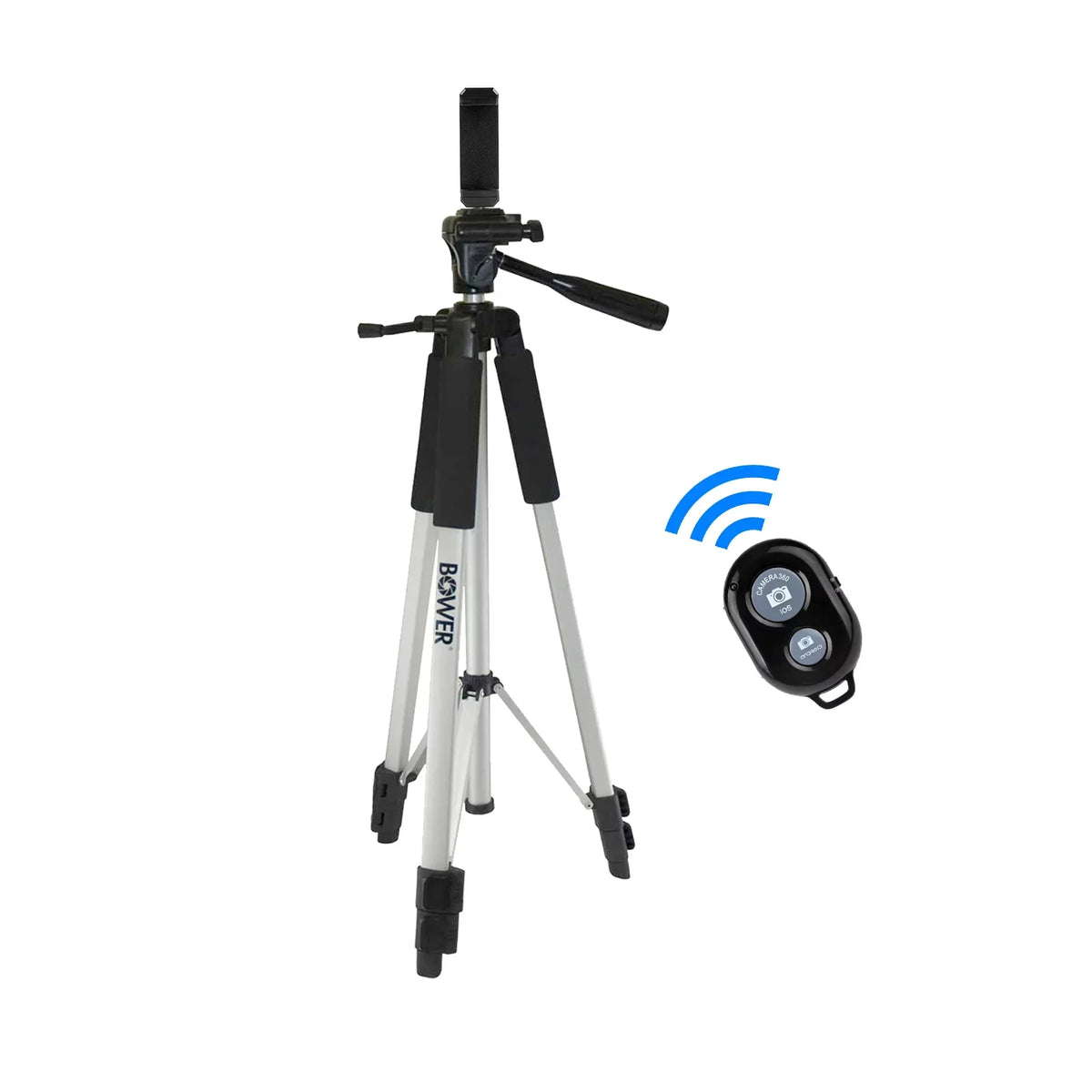 Cell UltraPro Phone, Bonus 59" with Universal Control Tripod Aluminum Compatible Microfiber + with Full-Size Cloth UltraPro Inch Remote Camera Cleaning Includes Smartphone iPhone/Android Mount
