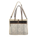 purse Canvas OHLAY TOTE bag Wool KB183 Upcycled handbag KB western Genuine women Upcycled Leather