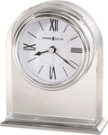 Aluminum Optica Movement Quartz Bottom, Alarm Clock Felt Table 645-757 – Silver-Tone Arch, Base, Brushed/Polished Crystal Bezel, Waterfall