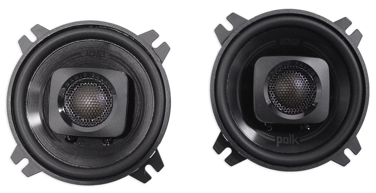 270 Speakers+Rockmat DB402 Watt Audio Car Polk ATV/Motorcycle/Boat Audio (2) 4"