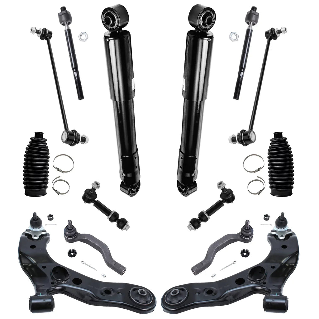 RAV4 Struts, 4 Detroit Tie for 2007 2 Axle Ball Links, 4 Toyota 2 Joints, 2006-2012 2 Control 16pc 2009 Sway Shocks, Kit 2 Ready & - 2010 Boots Arms 2008 Suspension 3.5L Lower Rods, 2011, Bar