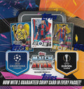2021 Cards UEFA Topps Box Pack Champions 30 with Soccer League Display Match Attax Shiny 2020