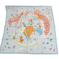 Story Glacier Blue 2022AW Purchased 90 Men's in Silk July H003875S Women's (Like New) Pink Multicolor HERMES 2022 Scarf Carre Muffler Hermes STORY SCARF90 Pre-Owned