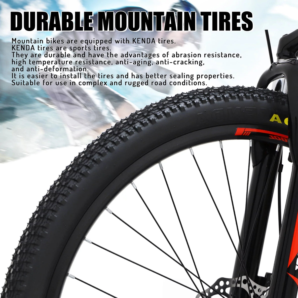 with Black, Speed for 26 and Bike Orange or SOCOOL Fork Suspension inch Bikes, Full Road Brake Teens, Adult UF511BK 21 bike Bike, City Disc Mountain