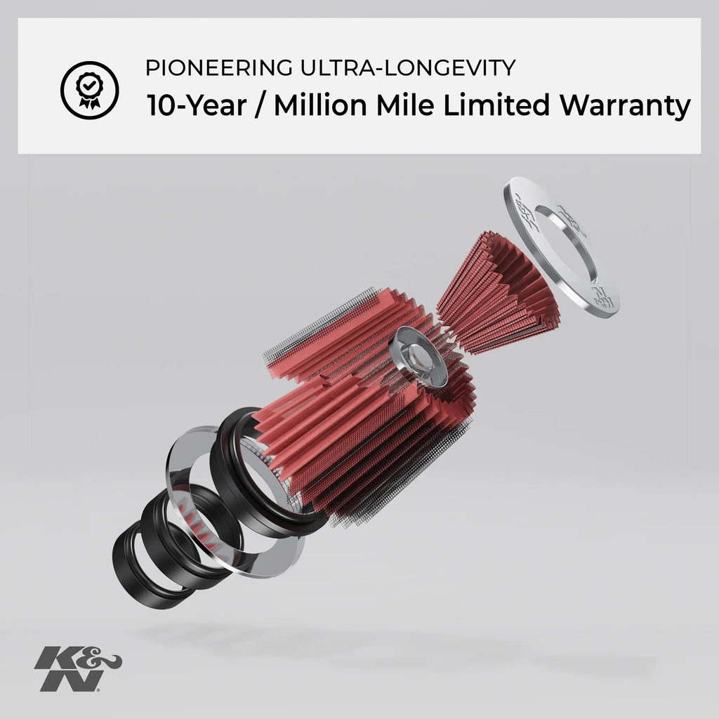 Premium, Filter: Air Performance, Replacement E-3450 Heavy Filter, High Engine K&N Washable, Duty: Industrial