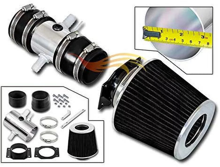 NISSAN MAXIMA/INFINITI 95-99 RAM - Compatible SHORT RTUNES V6 - For I30 RACING INTAKE BLACK