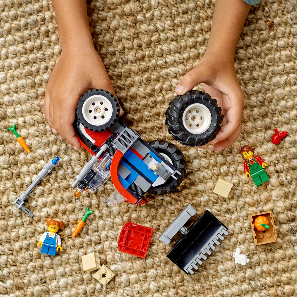 Great Construction and Bonus LEGO Set, Building Digger Farm and 5 up, Garden City Tractor Ages & Scarecrow Plus Big for Gift Pack, 2in1 Girls and Wheel 66772 Toy Boys Sets Gift