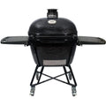 Ceramic All-In-One Shelves, Kamado Side Grates XL (2021) PGCXLC Steel Cradle, With Stainless And Grill - 400 Oval Primo