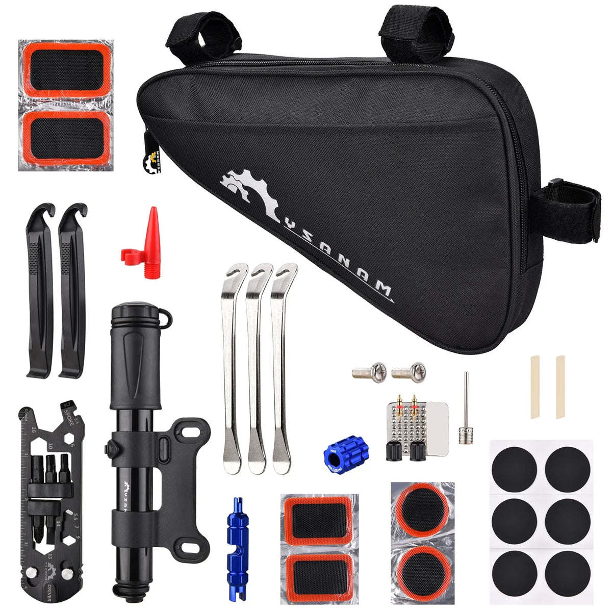 Portable Repair Bike Bike Pump suit,Patches Tools Kit YSANAM tool Tire Kit Tire Pump Bike Kit Tire Tire Kit Tools Kit Kit Pump Tools Tire Tire Tool Tire Pump Kit Tire Tire Tools Set Kit Tube