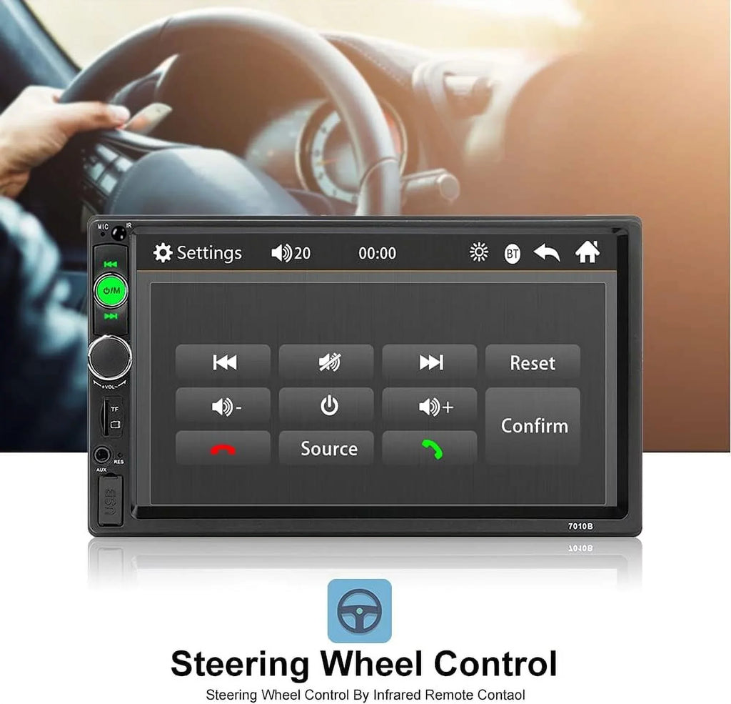 7 Car HD Stereo radio with DIN car Camera/ /FM /TF Rear Bluetooth Inch /Video View Touch Link /USB /Car player Car Audio MP5 /AUX Screen 2 MP4 Mirror