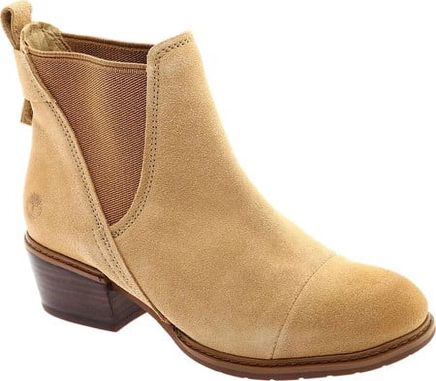 Women Timberland (7.5) HS3151 Sutherlin TB0A1SCT Bay Double Beige Gore Chelsea Boot