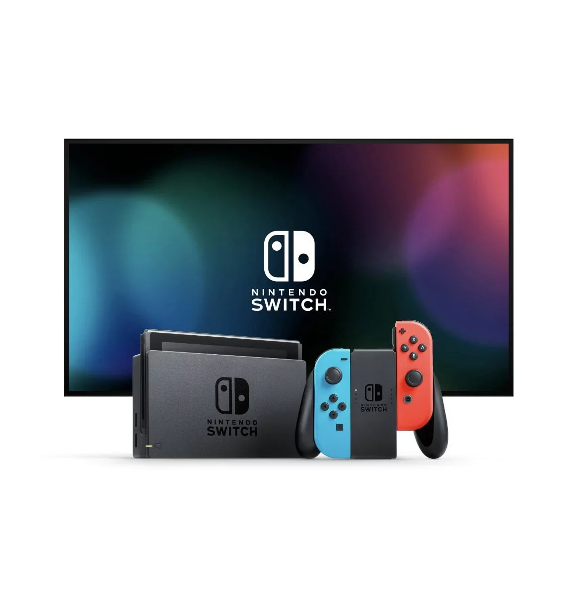 Case Odyssey with Blue + Neon Console Bundle 64GB Nintendo + Neon 3 Mario Joy-Con - Red MicroSD + Carrying & Super Card with Switch Luigi's Switch Mansion