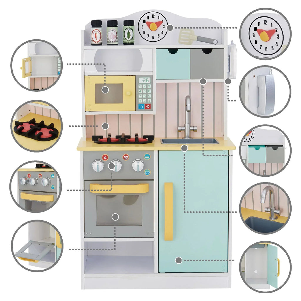 Play Little Teamson Kitchen Kids Chef Florence Wooden Classic